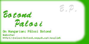 botond palosi business card