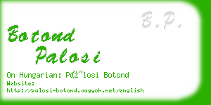 botond palosi business card